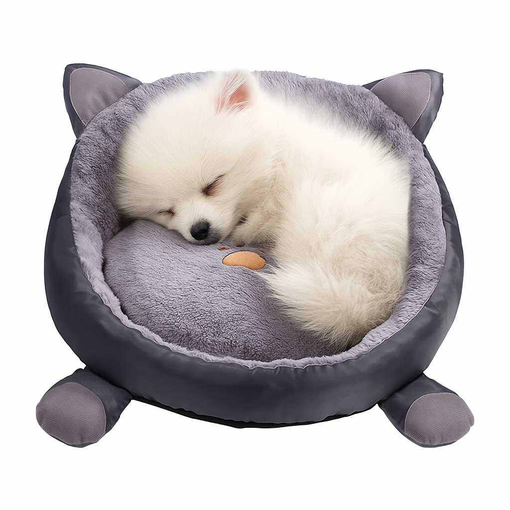 Cozy Cat & Dog Plush Bed