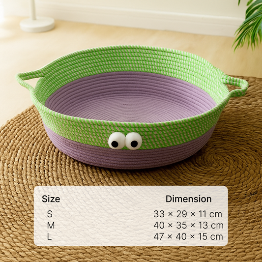 Teddy Bear Cat Bed – Soft, Cute, and Cozy Sleeping Spot for Cats