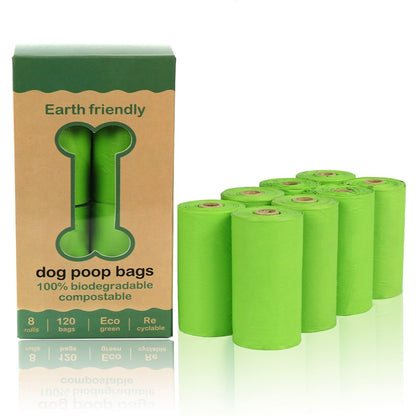 Eco-Friendly Dog Poop Bags - Compostable Biodegradable Pet Waste Bags, Leak-Proof PLA Corn Starch