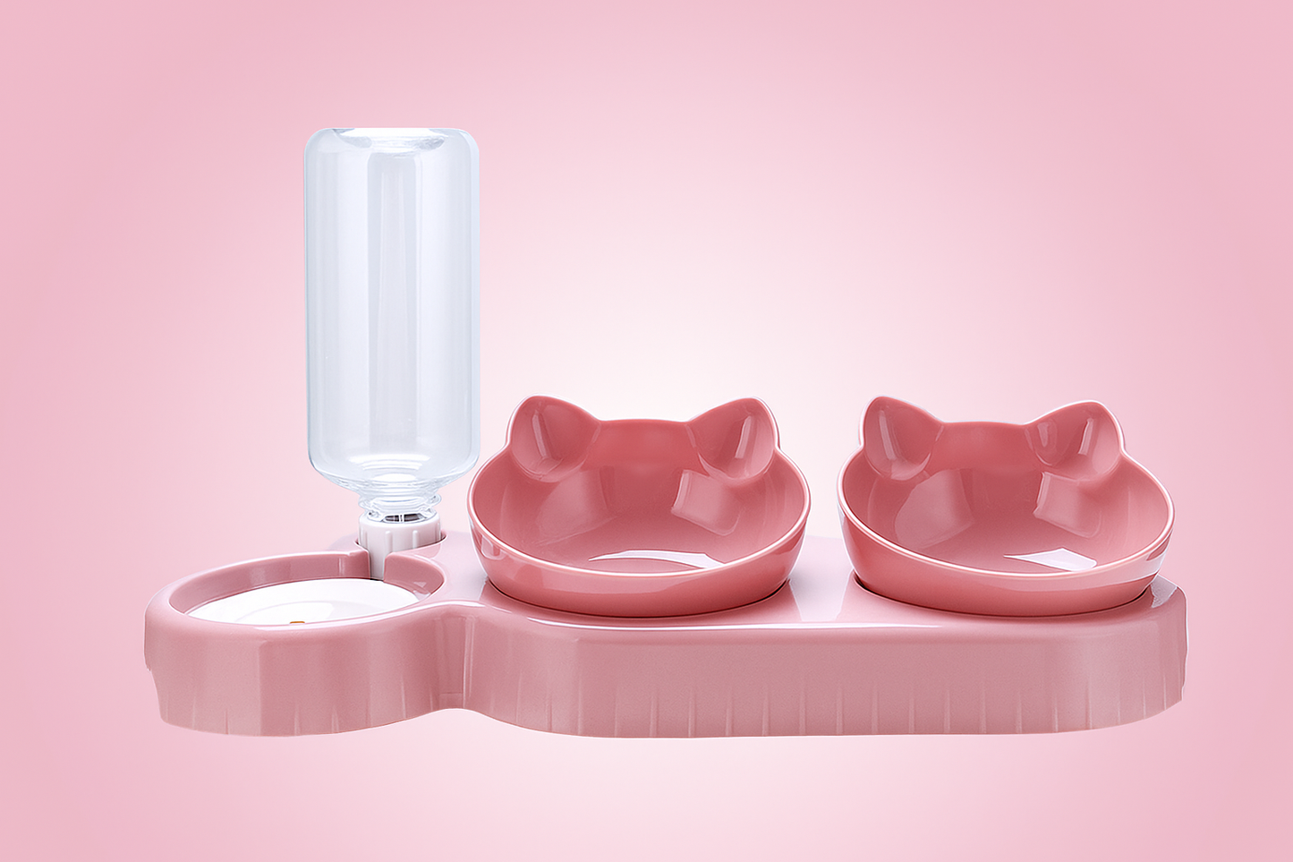 3-in-1 Cat & Dog Feeding Station with Automatic Water Dispenser