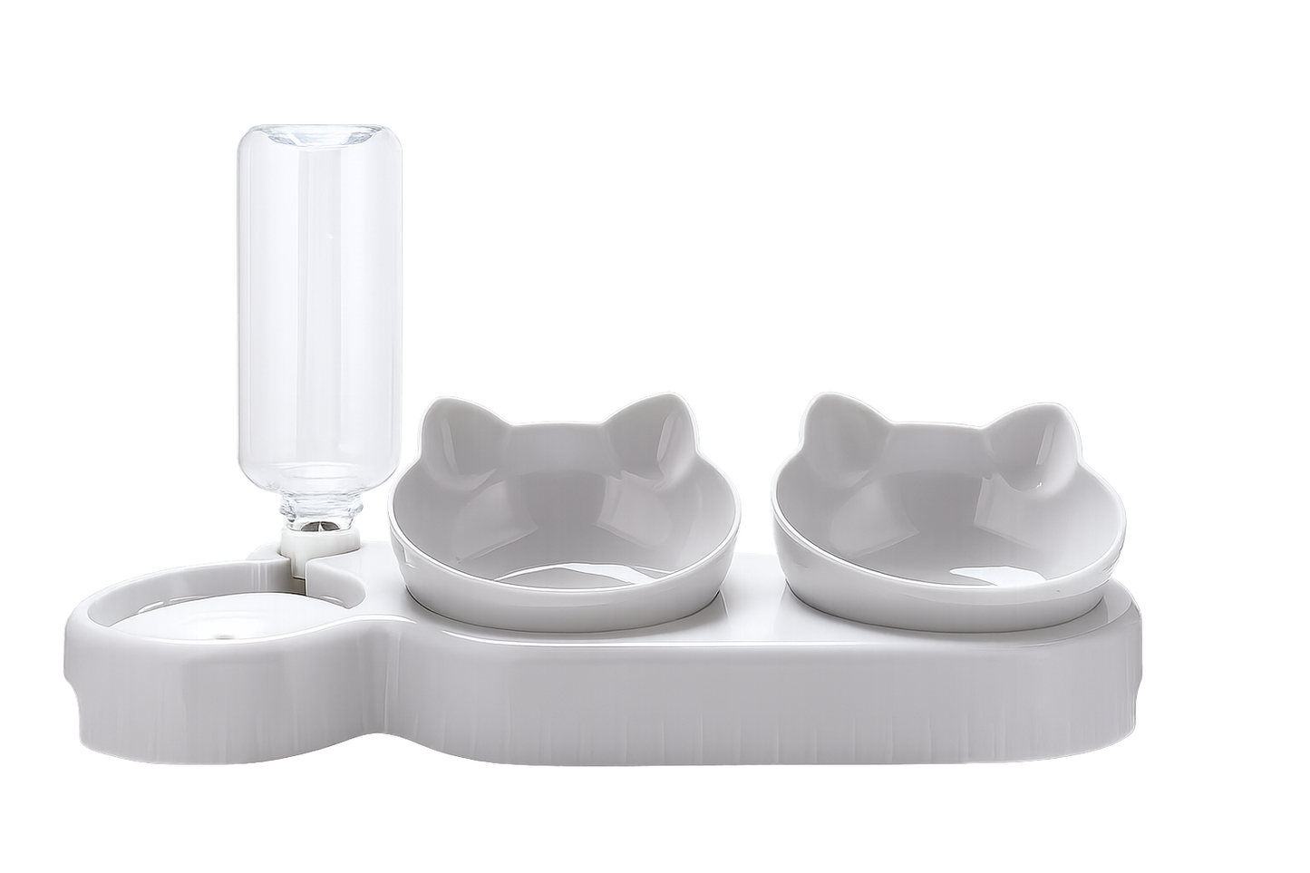 3-in-1 Cat & Dog Feeding Station with Automatic Water Dispenser