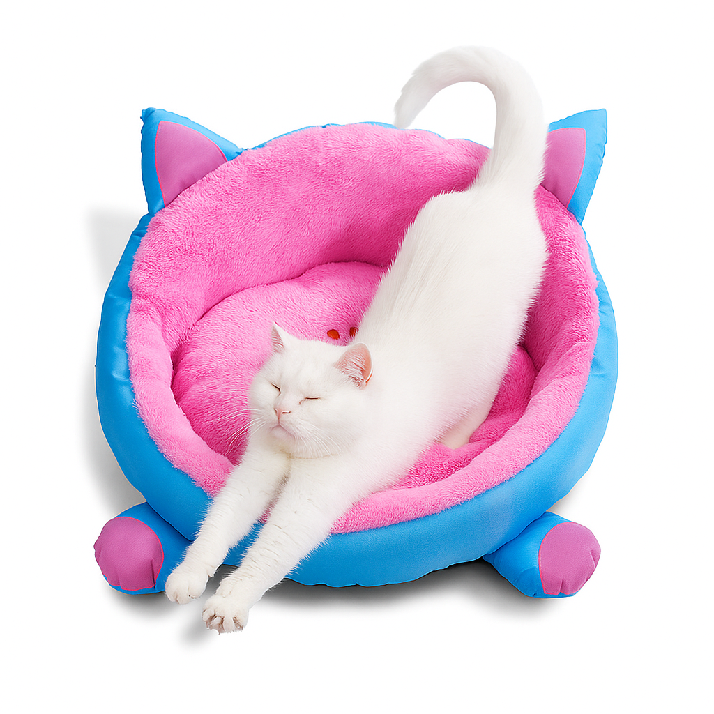 Cozy Cat & Dog Plush Bed