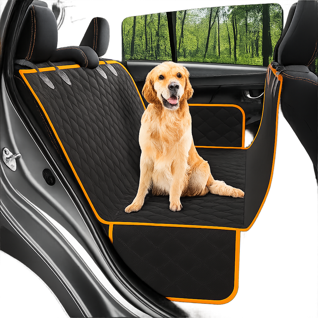 2-in-1 Pet Carrier Mat & Back Seat Protector for Cars, Trucks & SUVs
