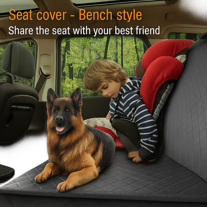 2-in-1 Pet Carrier Mat & Back Seat Protector for Cars, Trucks & SUVs
