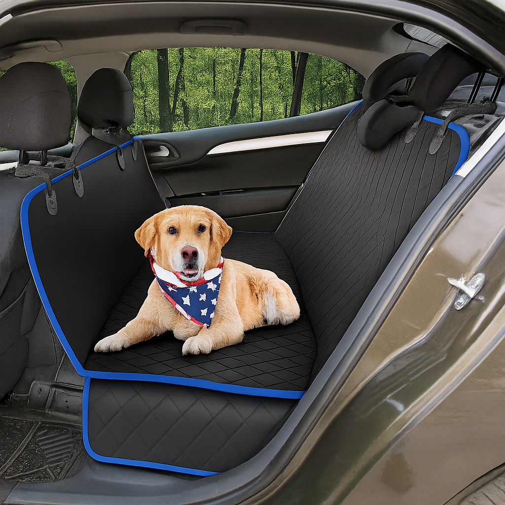 2-in-1 Pet Carrier Mat & Back Seat Protector for Cars, Trucks & SUVs