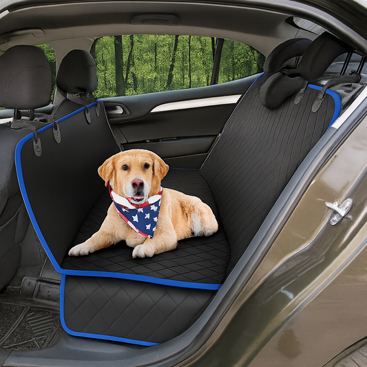 2-in-1 Pet Carrier Mat & Back Seat Protector for Cars, Trucks & SUVs