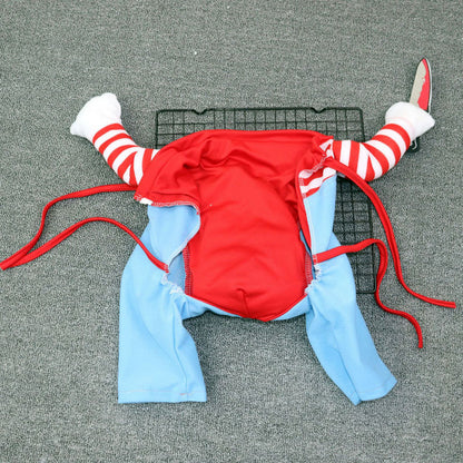 Funny Deadly Doll Dog Halloween Costume
