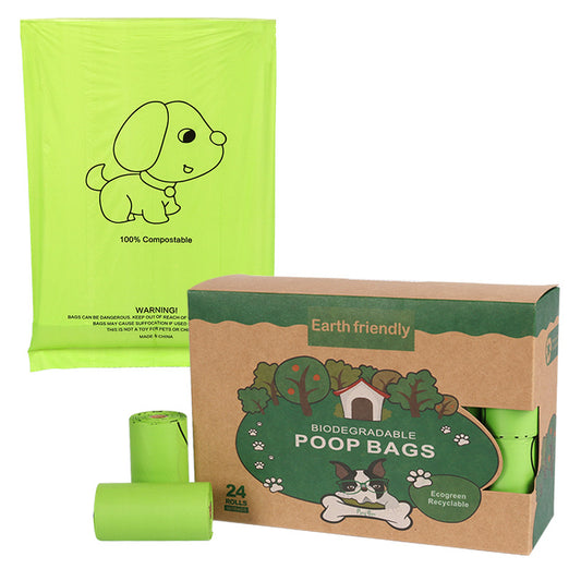 Eco-Friendly Dog Poop Bags - Compostable Biodegradable Pet Waste Bags, Leak-Proof PLA Corn Starch
