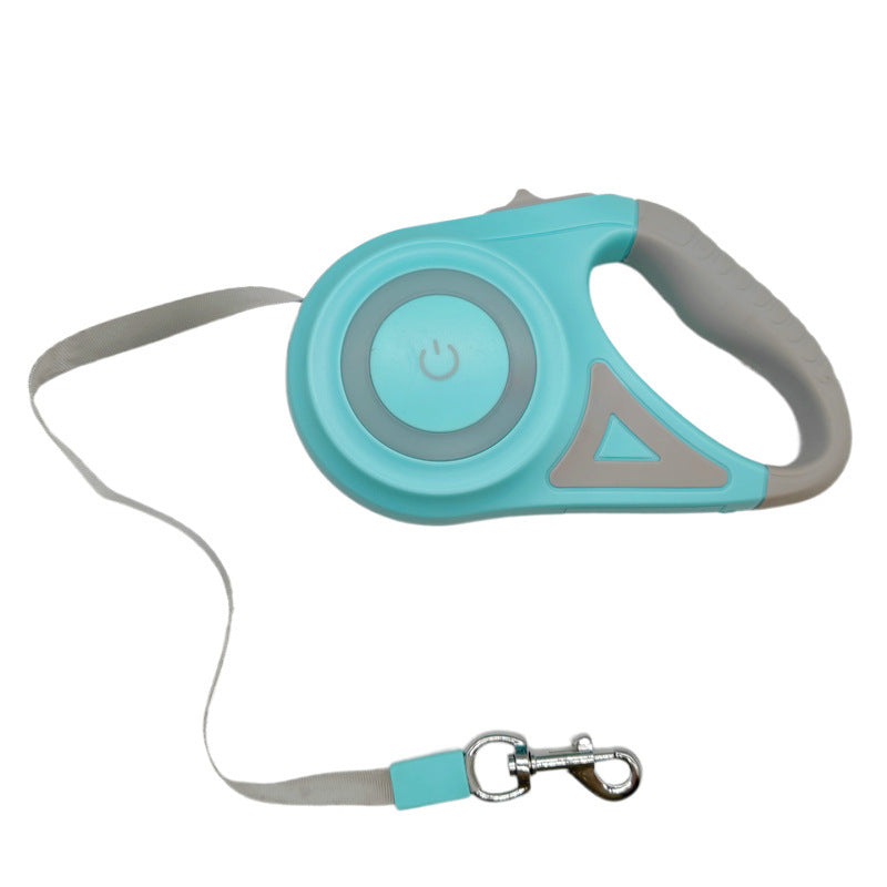 Retractable Dog Leash 5M - Heavy Duty Explosion-Proof Pet Leash with ABS Handle, Mint Green